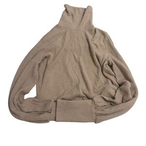 Urban Outfitters Ribbed Tan Size Small Turtleneck Long Sleeve Sweater